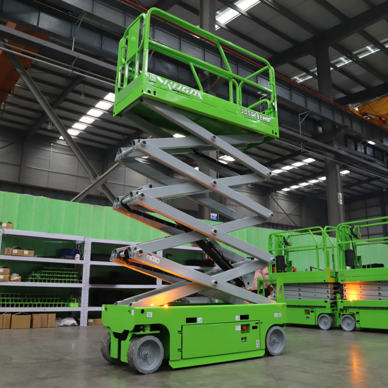 MEWP Hydraulic Scissor Lift Platform Capacity 450kg Working Height 10.1m